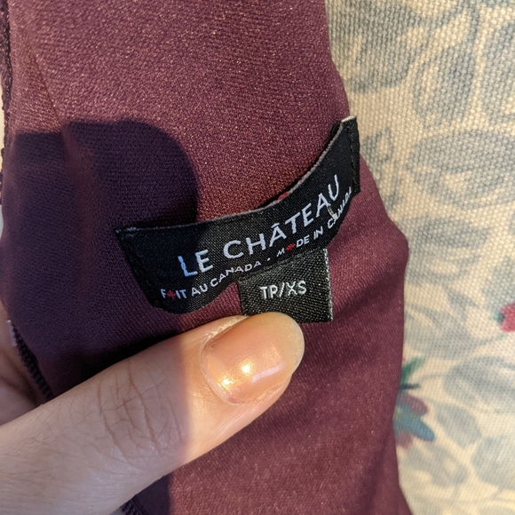 Burgundy lace dress size XS - Picture 4 of 10